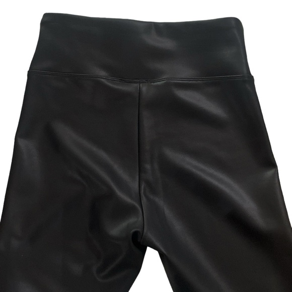 Express black faux leather look super high waist coated leggings size XS - Picture 5 of 12